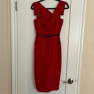Black Halo Jackie O dress - red
